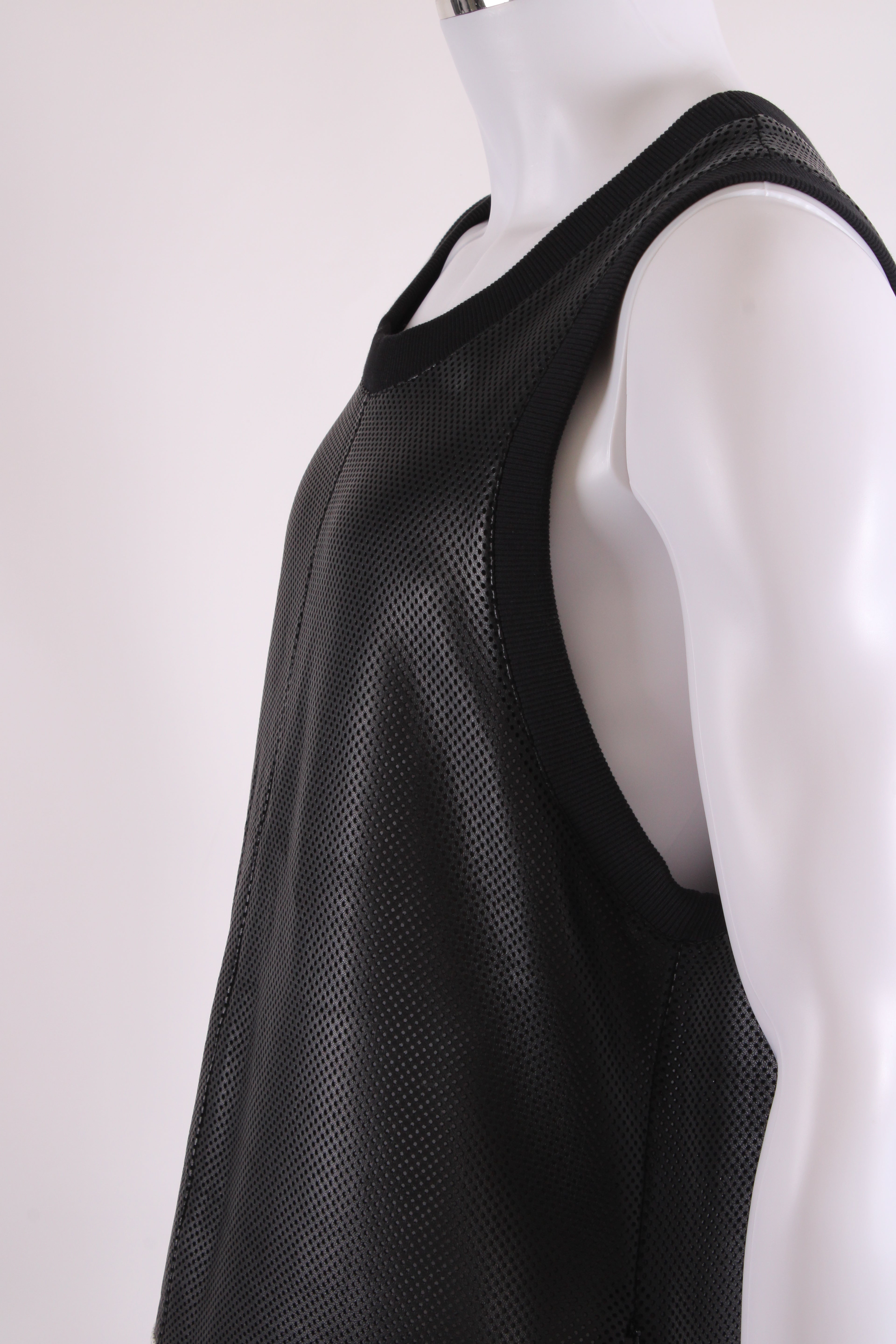 Givenchy Mesh Leather Vest Black/ Red M
