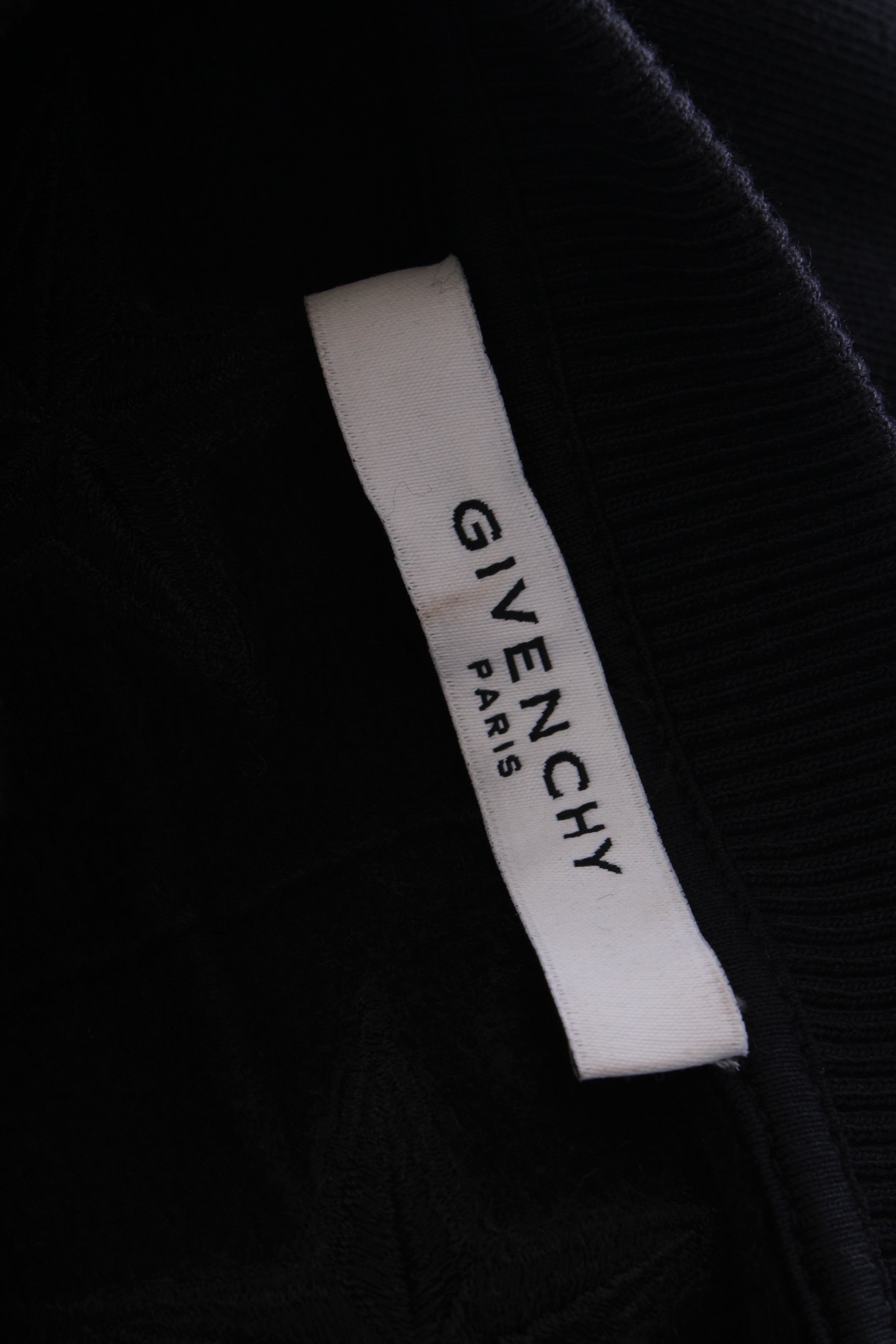 Givenchy S/S Star Side Zip Sweatshirt Black L