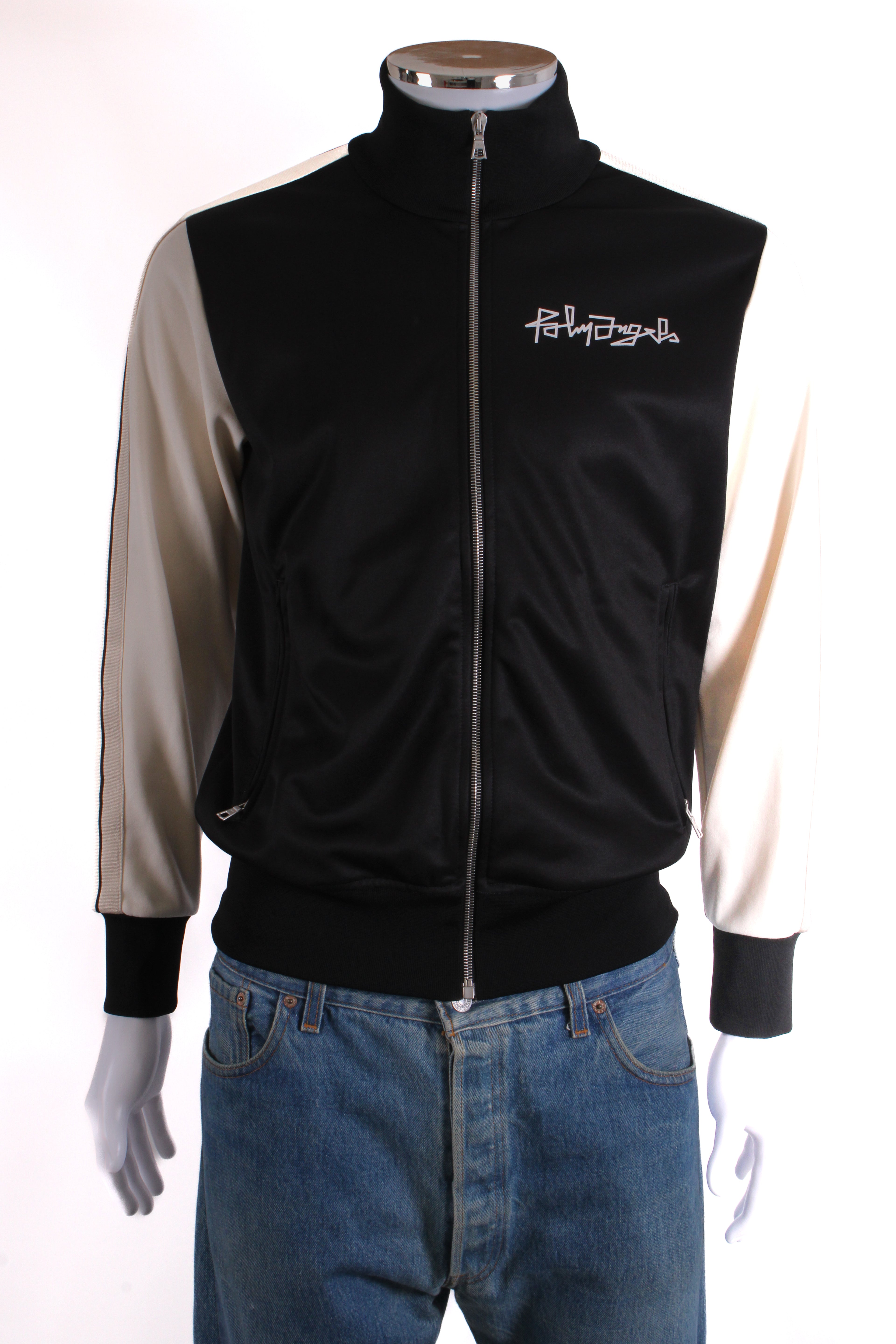 Palm Angels Skull Print Track Jacket Black/ Cream M