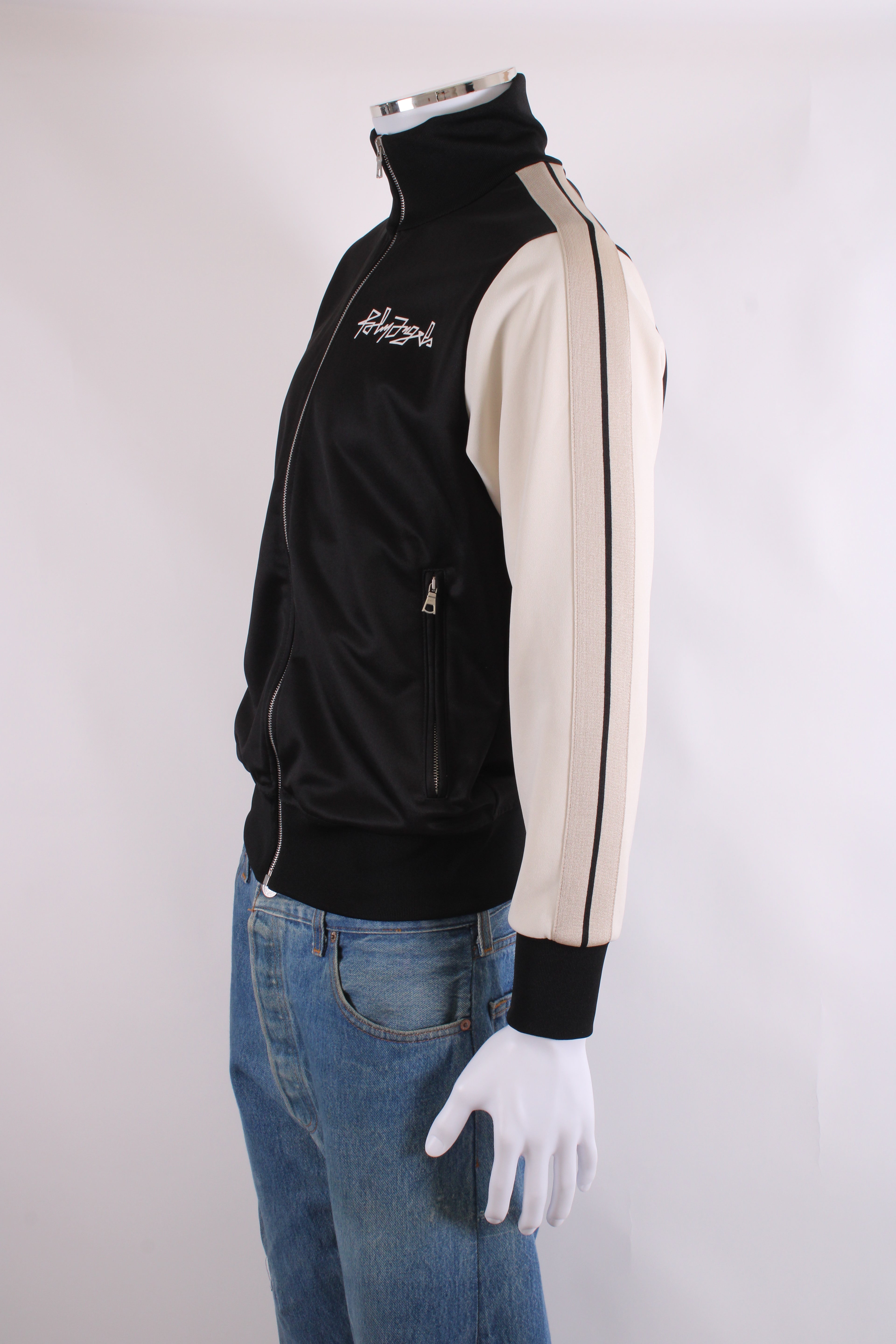 Palm Angels Skull Print Track Jacket Black/ Cream M