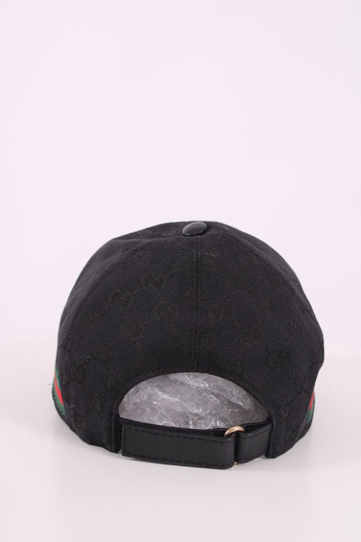 Gucci GG Supreme Web Baseball Cap Black