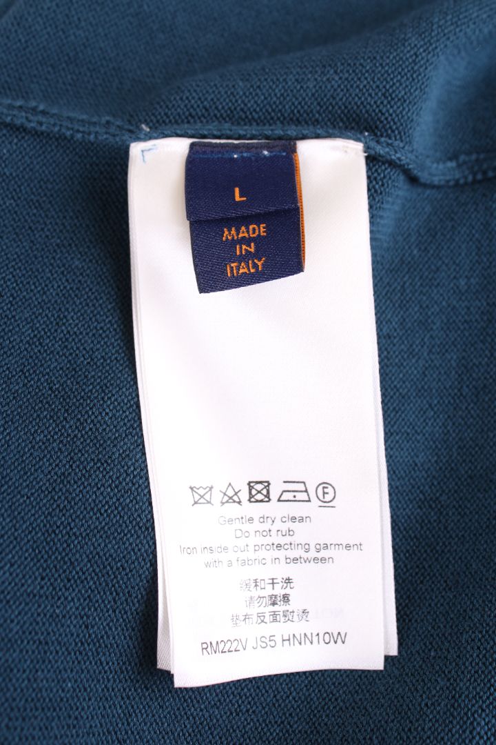 Louis Vuitton Jazz Trumpeter Knit T-Shirt Teal/white L