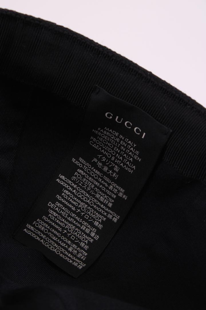 Gucci GG Supreme Web Baseball Cap Black