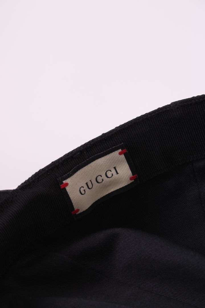 Gucci GG Supreme Web Baseball Cap Black