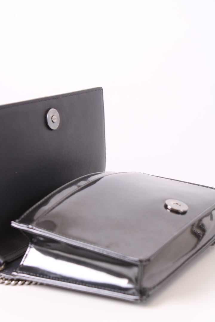 Dior Diorama Cannage Wallet On Chain Bag Gunmetal