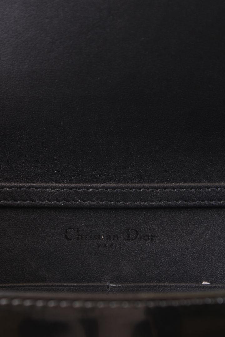 Dior Diorama Cannage Wallet On Chain Bag Gunmetal