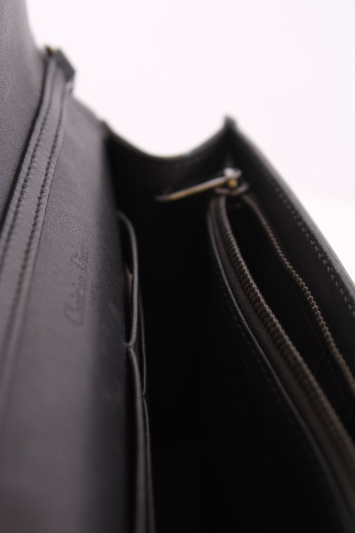 Dior Diorama Cannage Wallet On Chain Bag Gunmetal