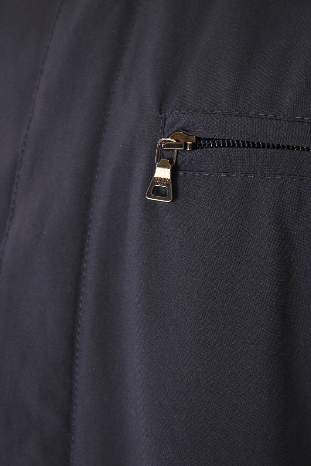 Prada Nylon Funnel Neck Jacket Navy 52