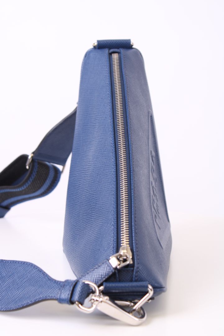 Prada Triangle Crossbody Blue