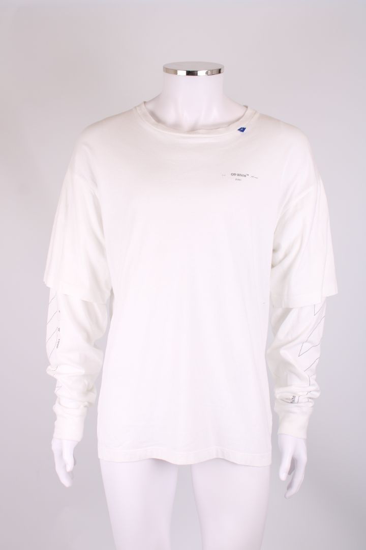 Off White Unfinished arrows layered T shirt White M