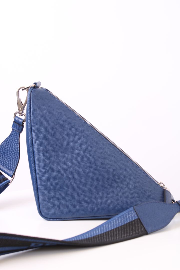 Prada Triangle Crossbody Blue