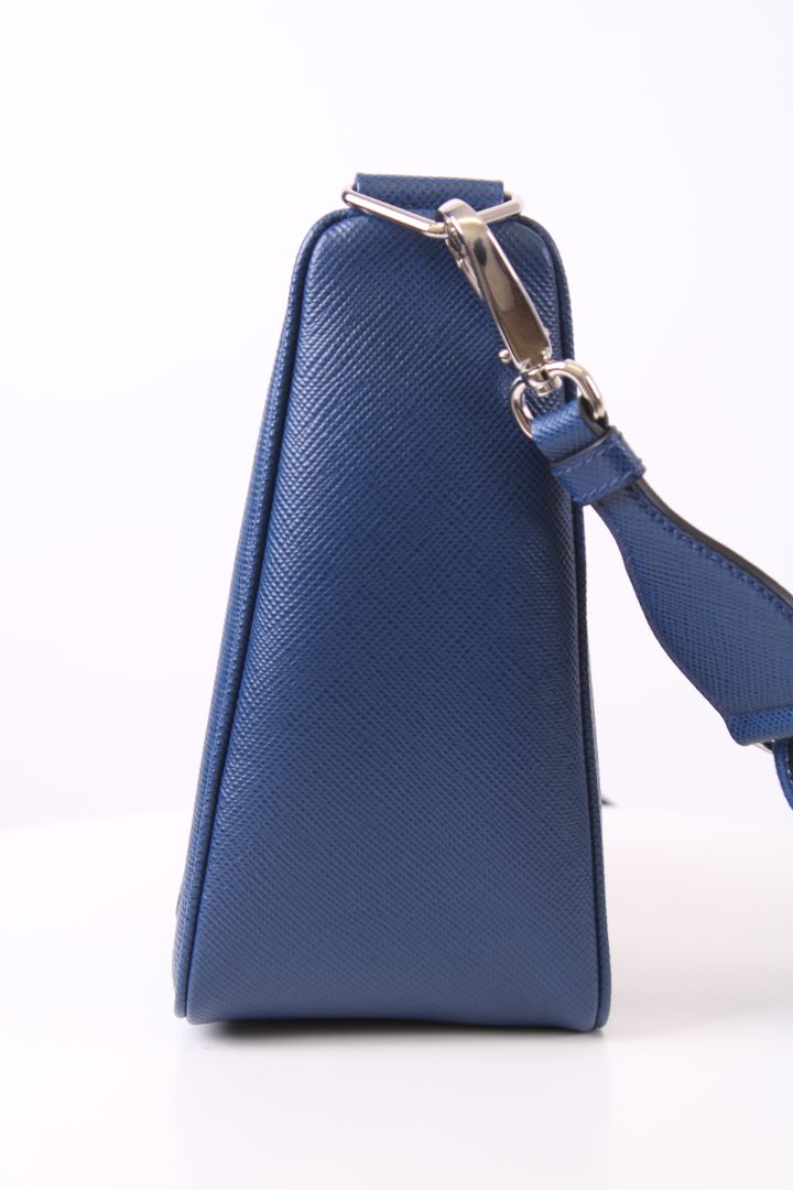 Prada Triangle Crossbody Blue