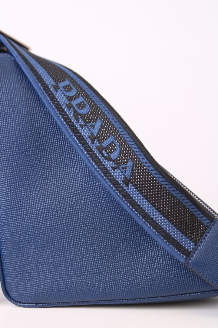 Prada Triangle Crossbody Blue