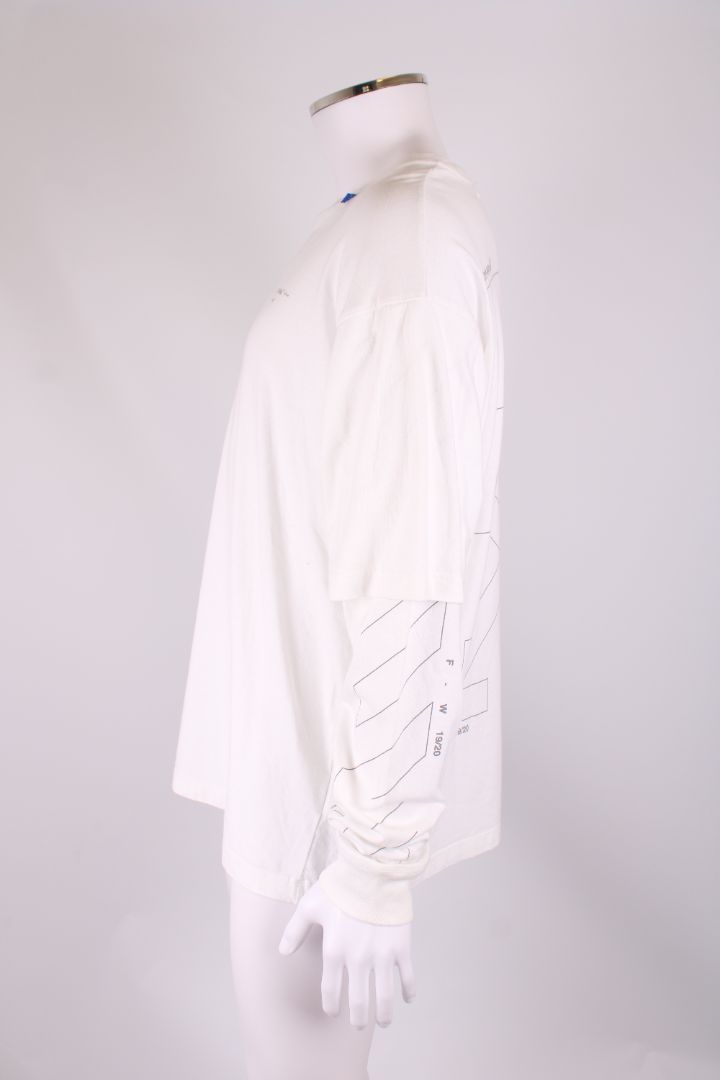 Off White Unfinished arrows layered T shirt White M