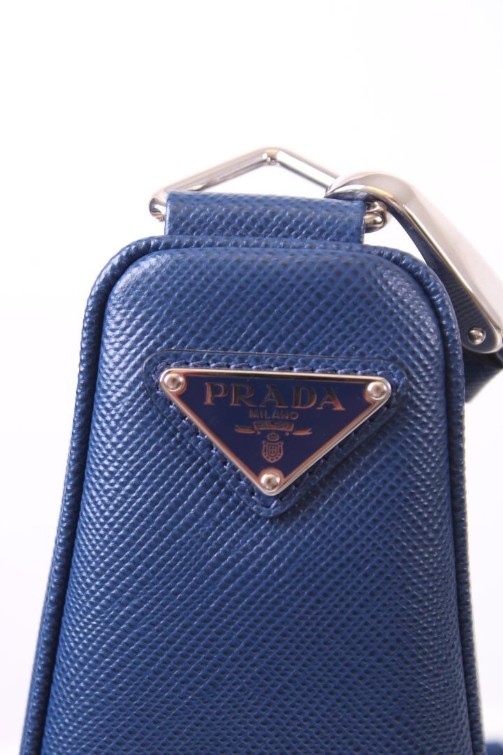Prada Triangle Crossbody Blue