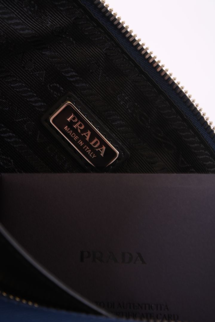 Prada Triangle Crossbody Blue