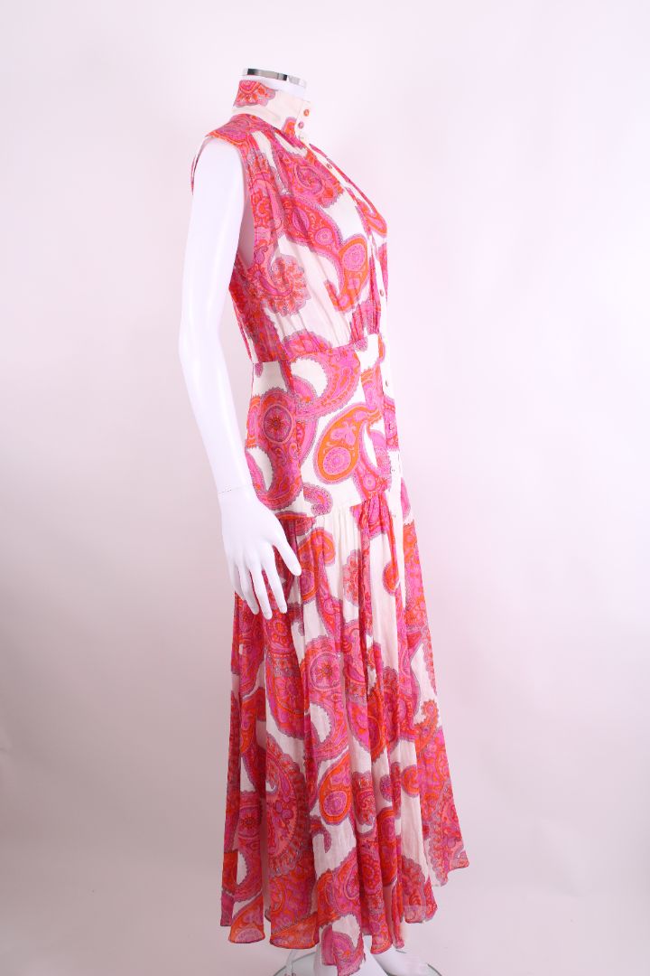Zimmermann S/S Paisley Print Dress Pink/ White S