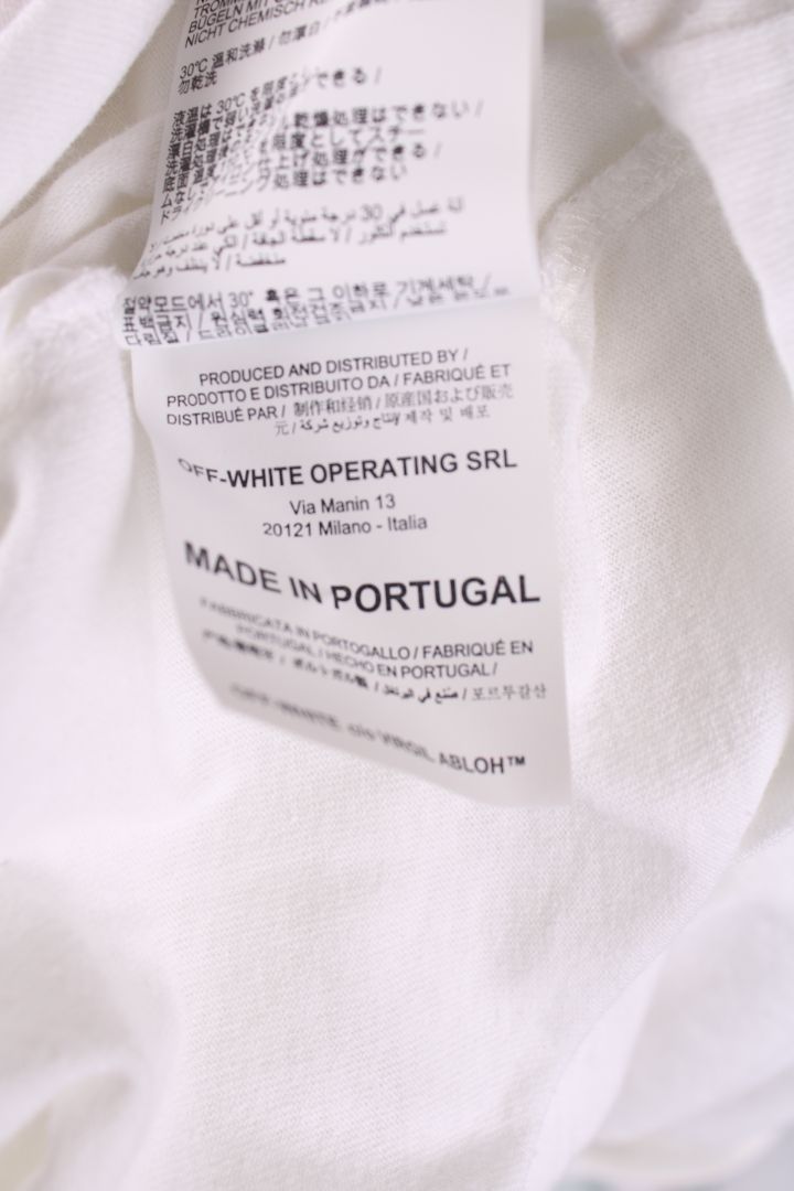 Off White Unfinished arrows layered T shirt White M