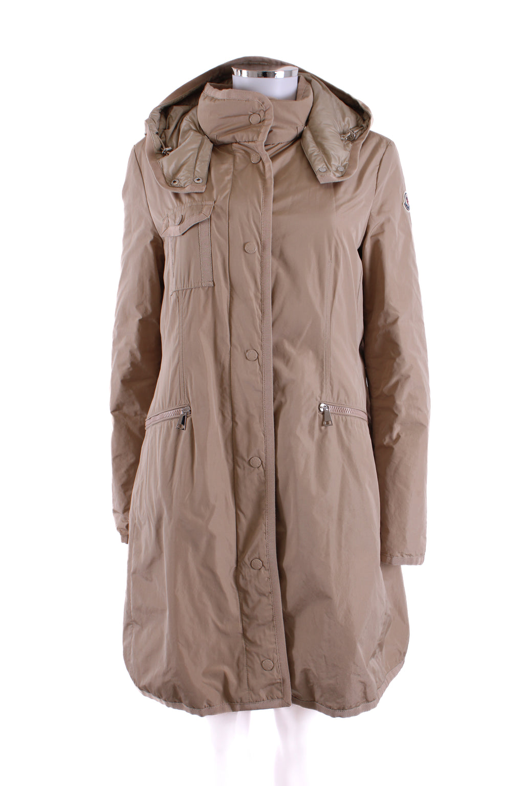 Moncler Mauve Water Resistant Coat Beige 12