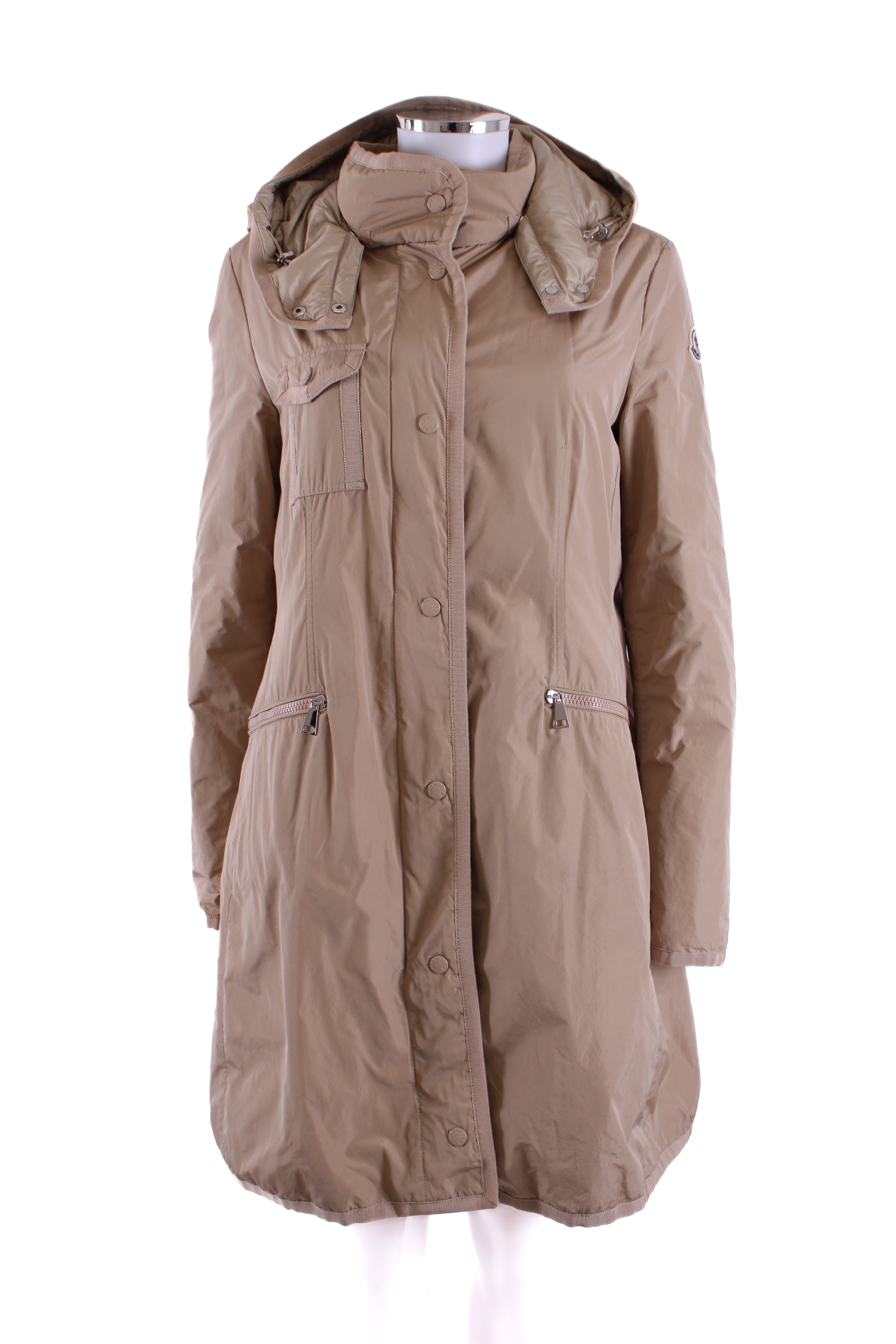 Moncler Mauve Water Resistant Coat Beige 12