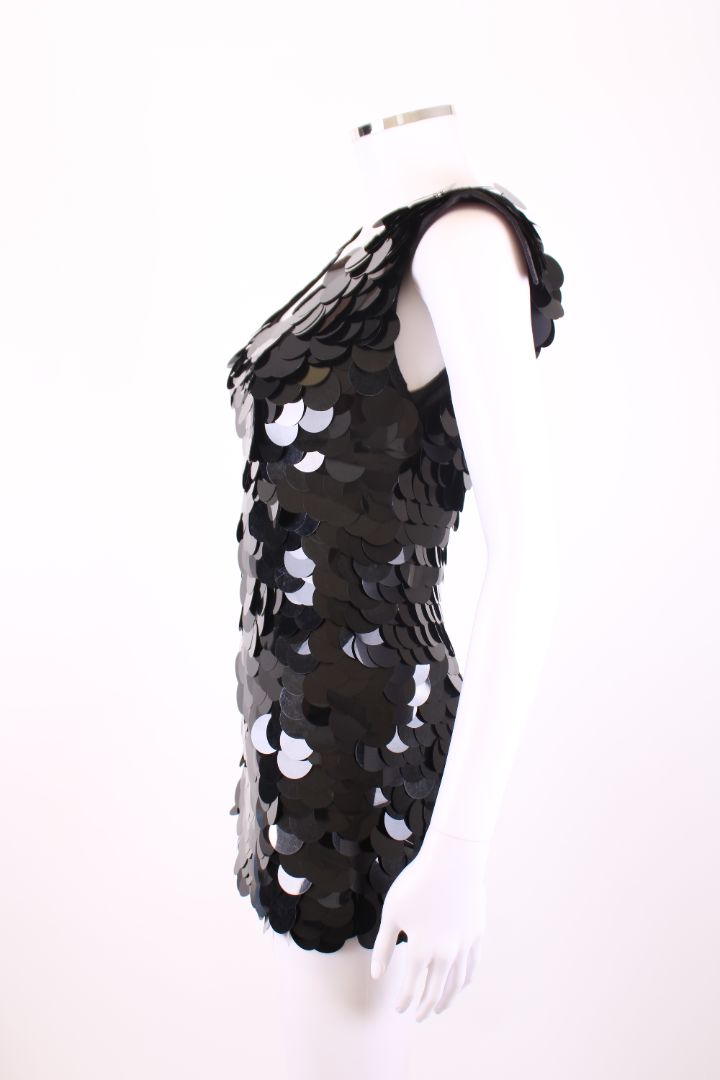 D&G S/S Disk Sequin Top Black S