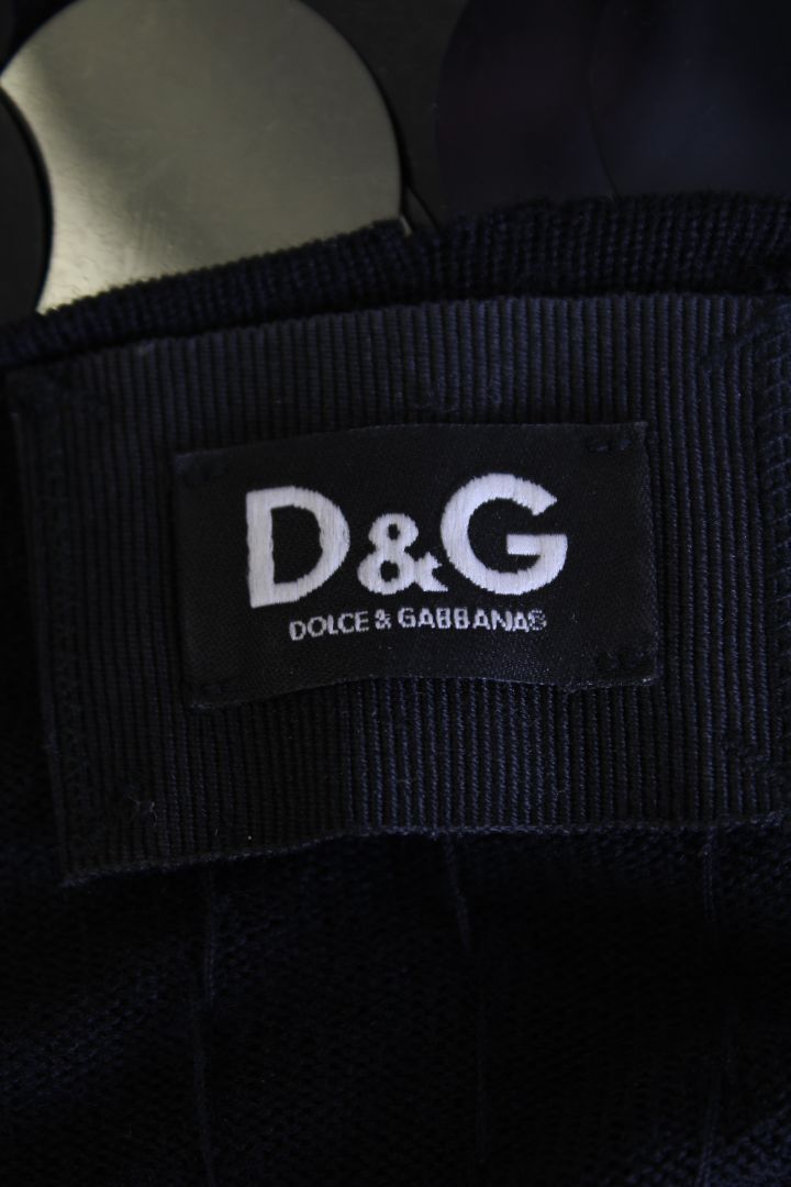 D&G S/S Disk Sequin Top Black S