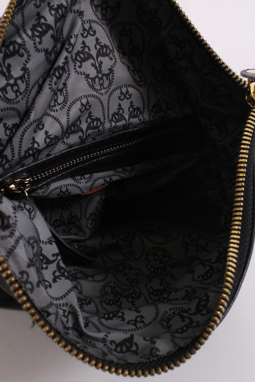 Thomas Wylde Skull Stud Fold Over Clutch Black/ Gold