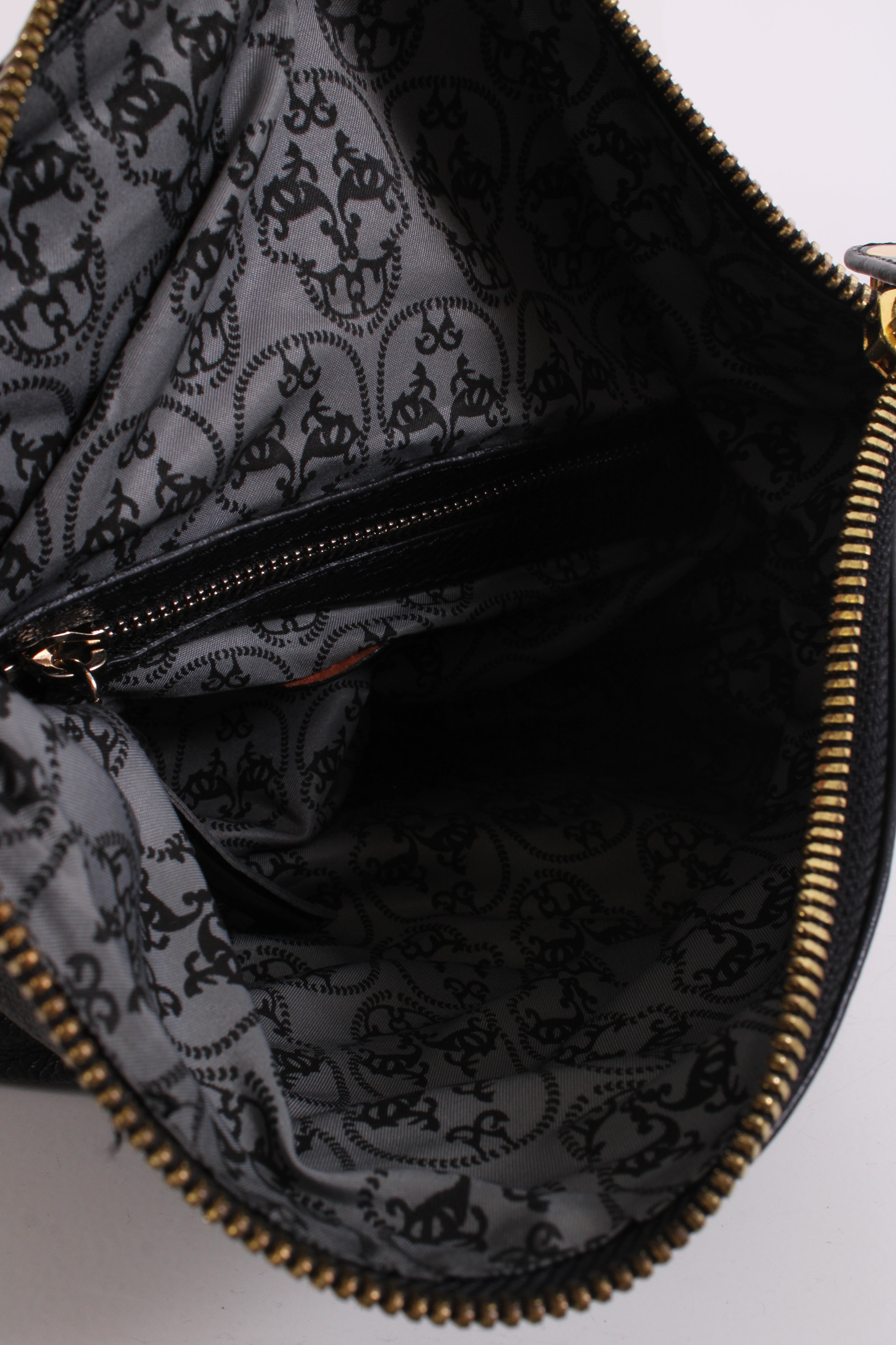 Thomas Wylde Skull Stud Fold Over Clutch Black/ Gold