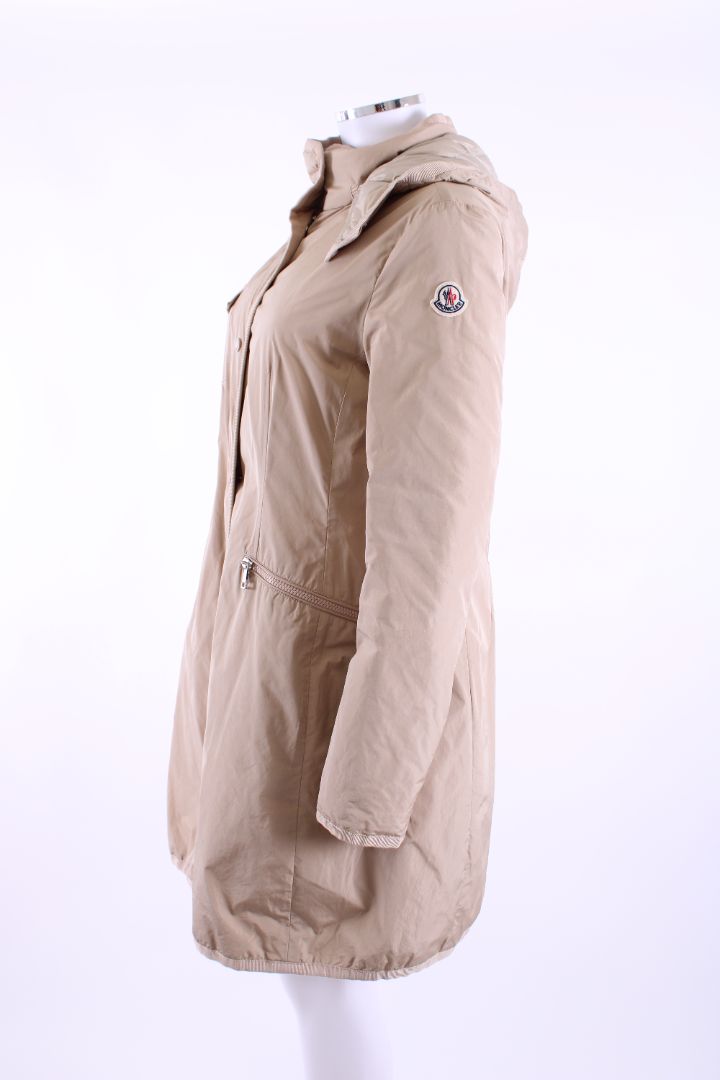 Moncler Mauve Water Resistant Coat Beige 12