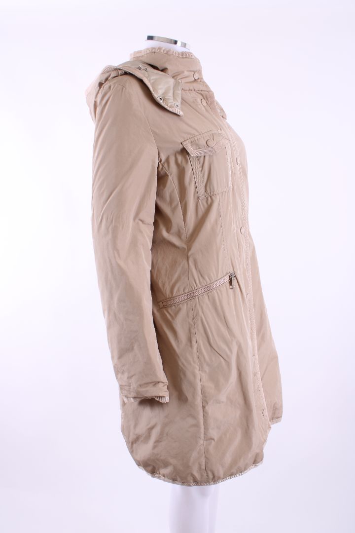 Moncler Mauve Water Resistant Coat Beige 12