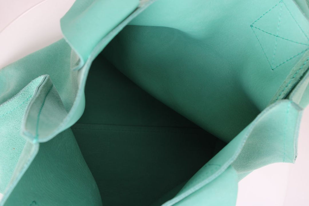 Pedro Garcia Suede Tote Bag Turquoise