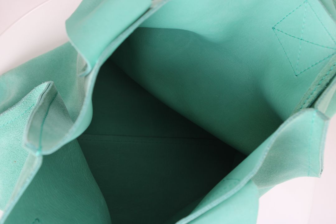Pedro Garcia Suede Tote Bag Turquoise
