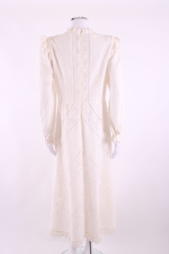 Zimmermann L/S Lace Dress Cream L