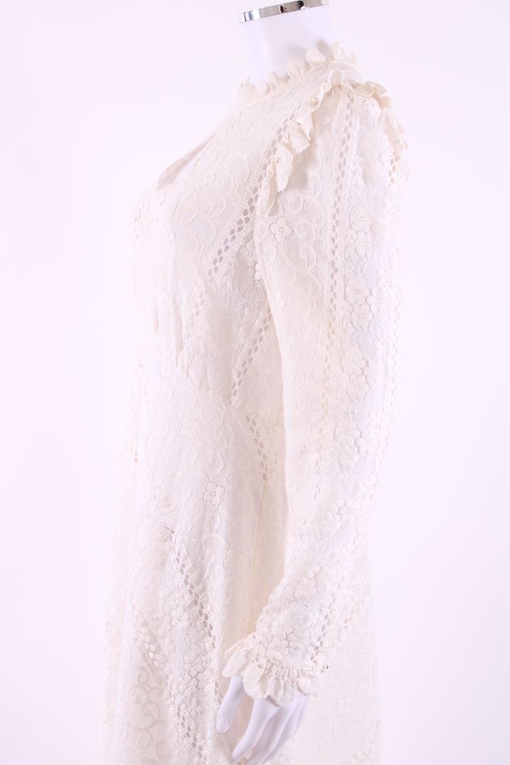 Zimmermann L/S Lace Dress Cream L