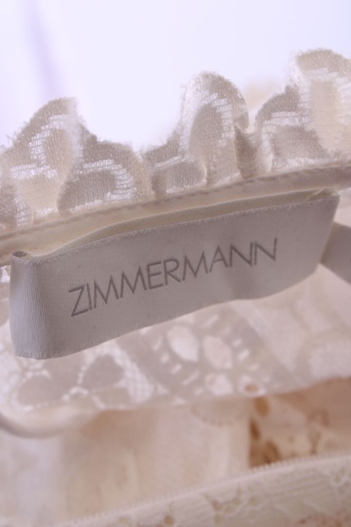 Zimmermann L/S Lace Dress Cream L