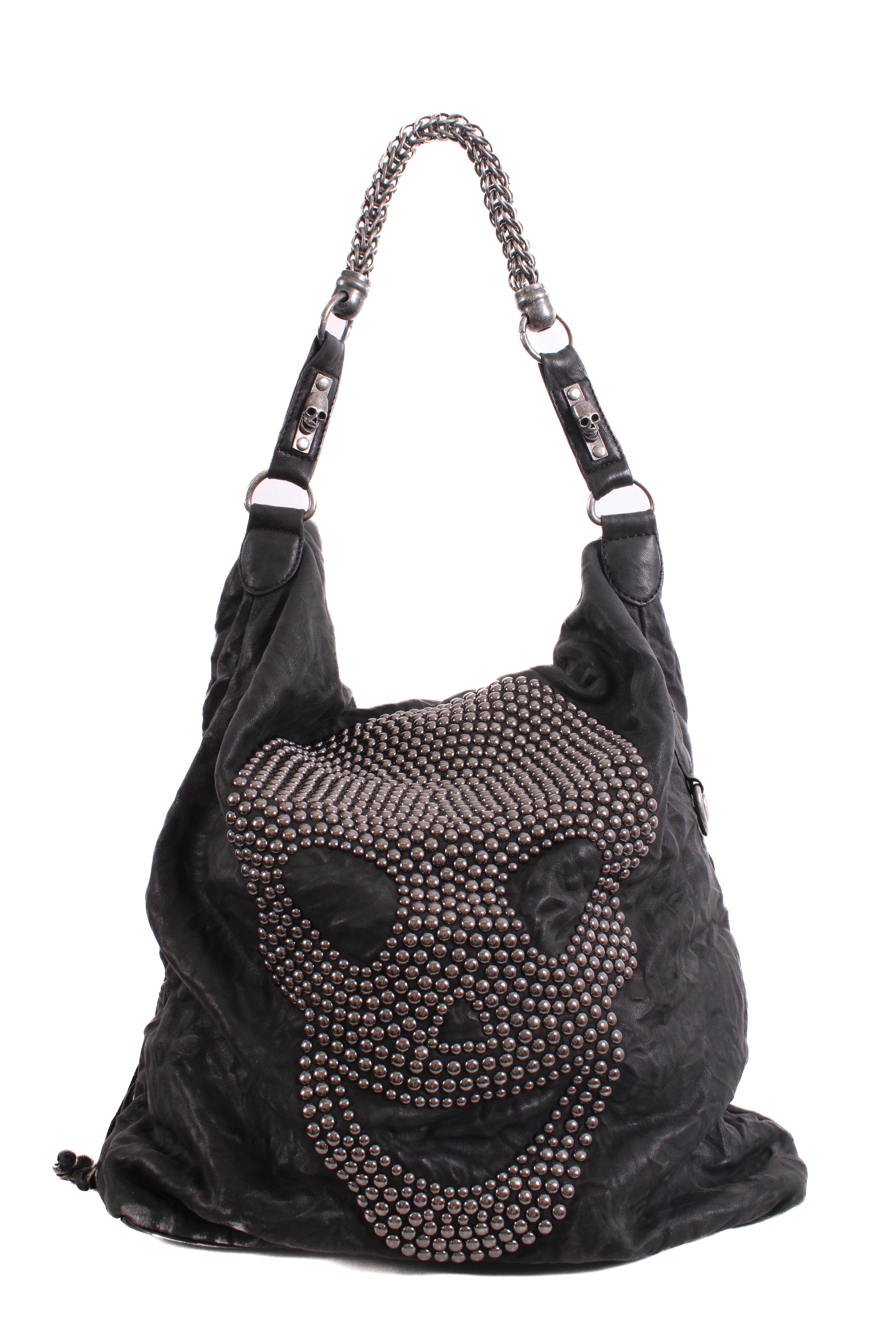 Thomas Wylde skull studd handbag Black
