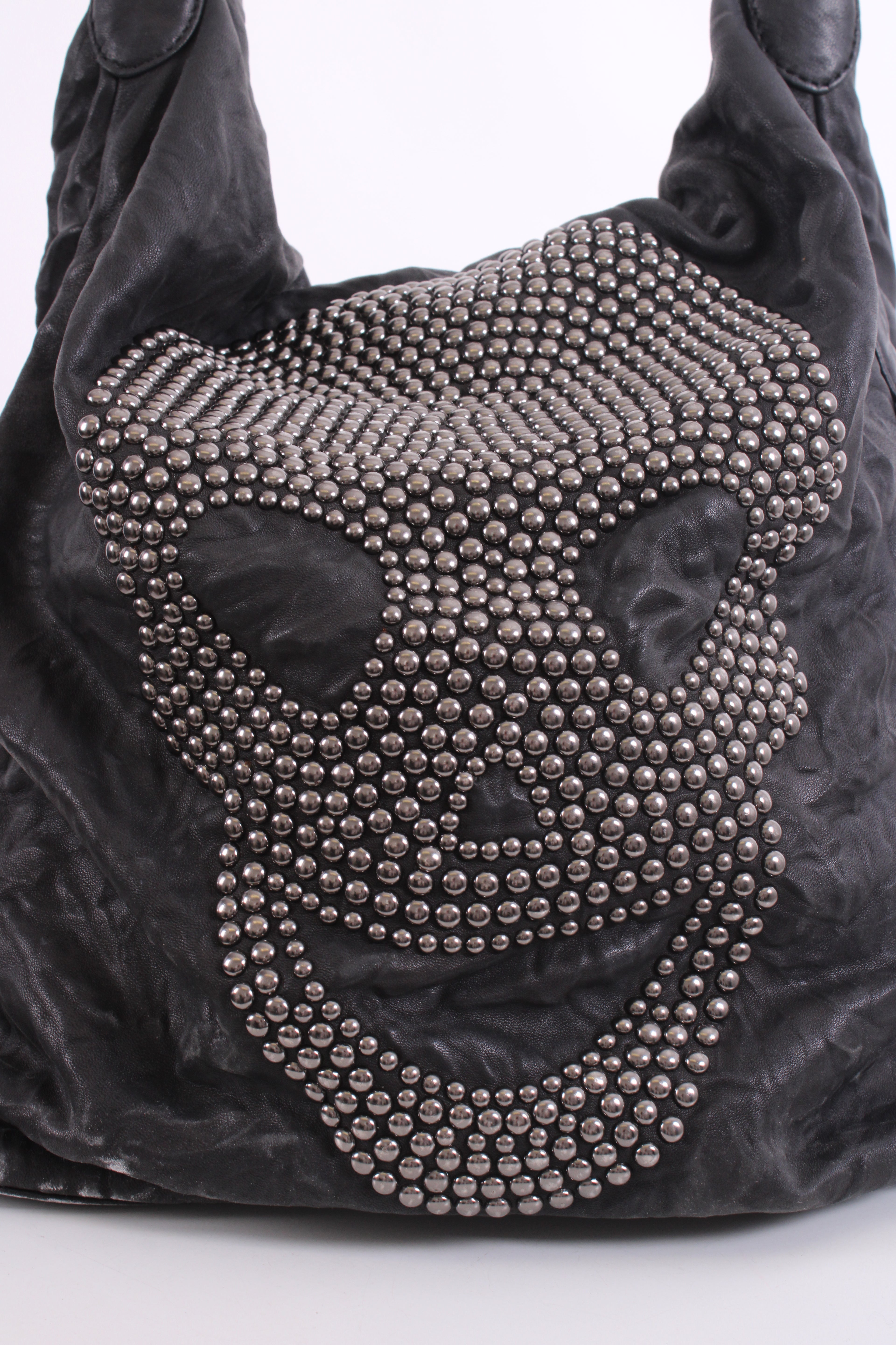 Thomas Wylde skull studd handbag Black