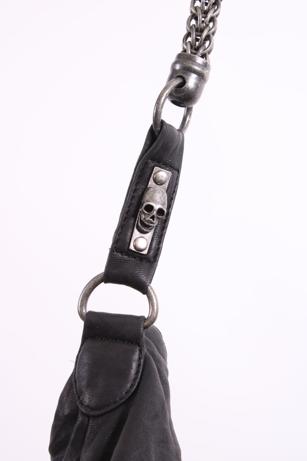 Thomas Wylde skull studd handbag Black