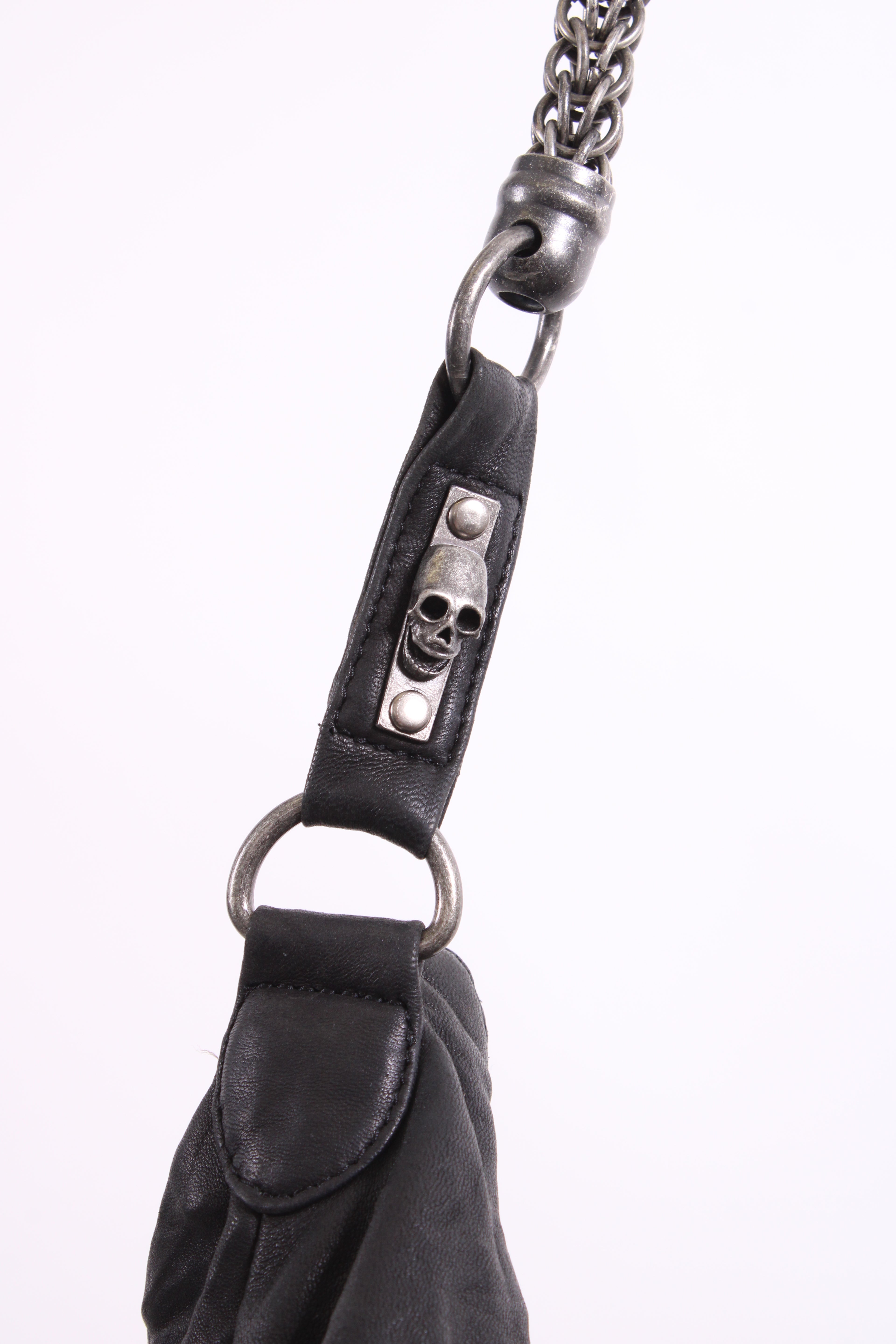 Thomas Wylde skull studd handbag Black