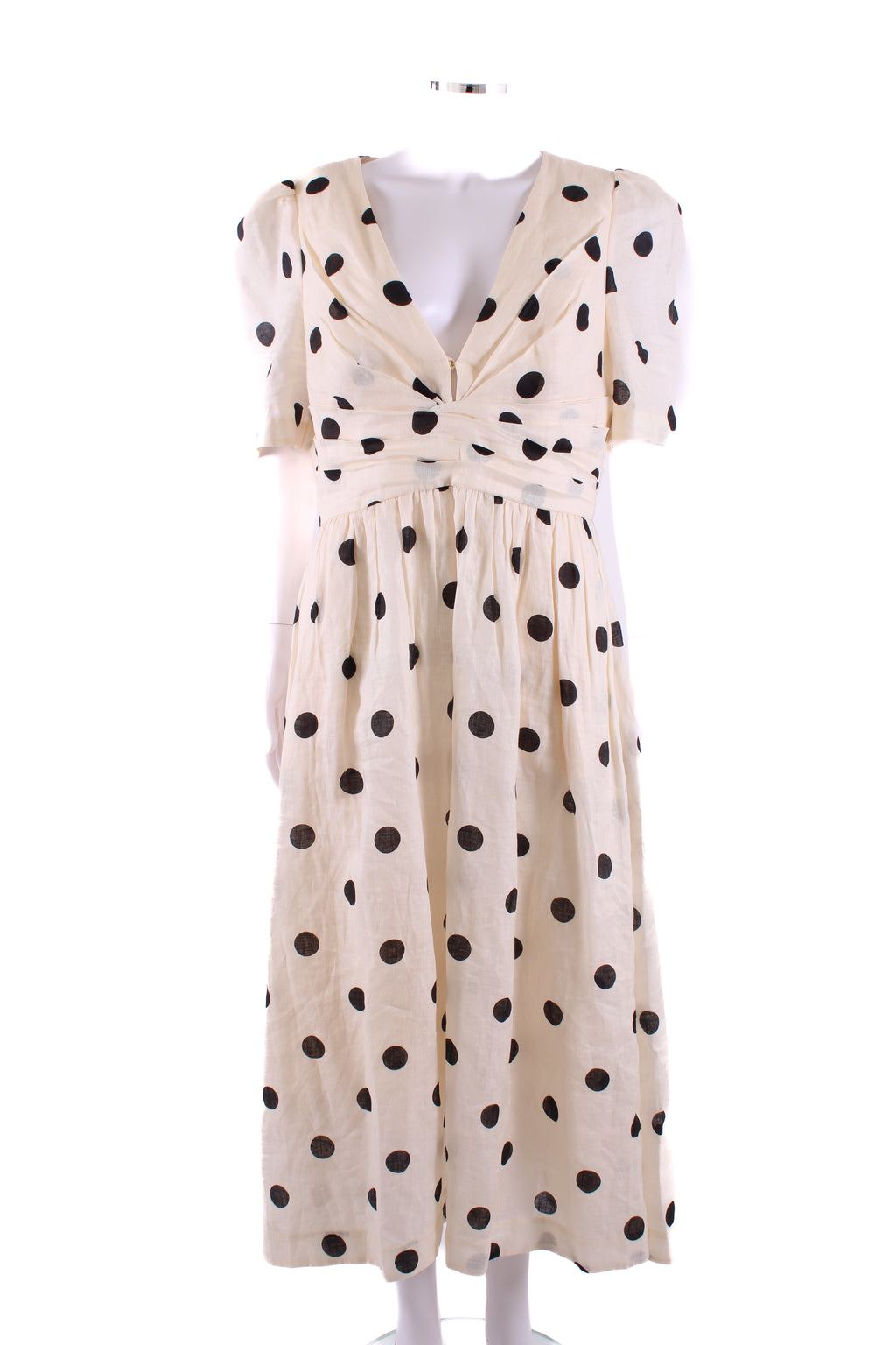 Zimmermann S/S Polka Dot Dress Cream/ Black 14