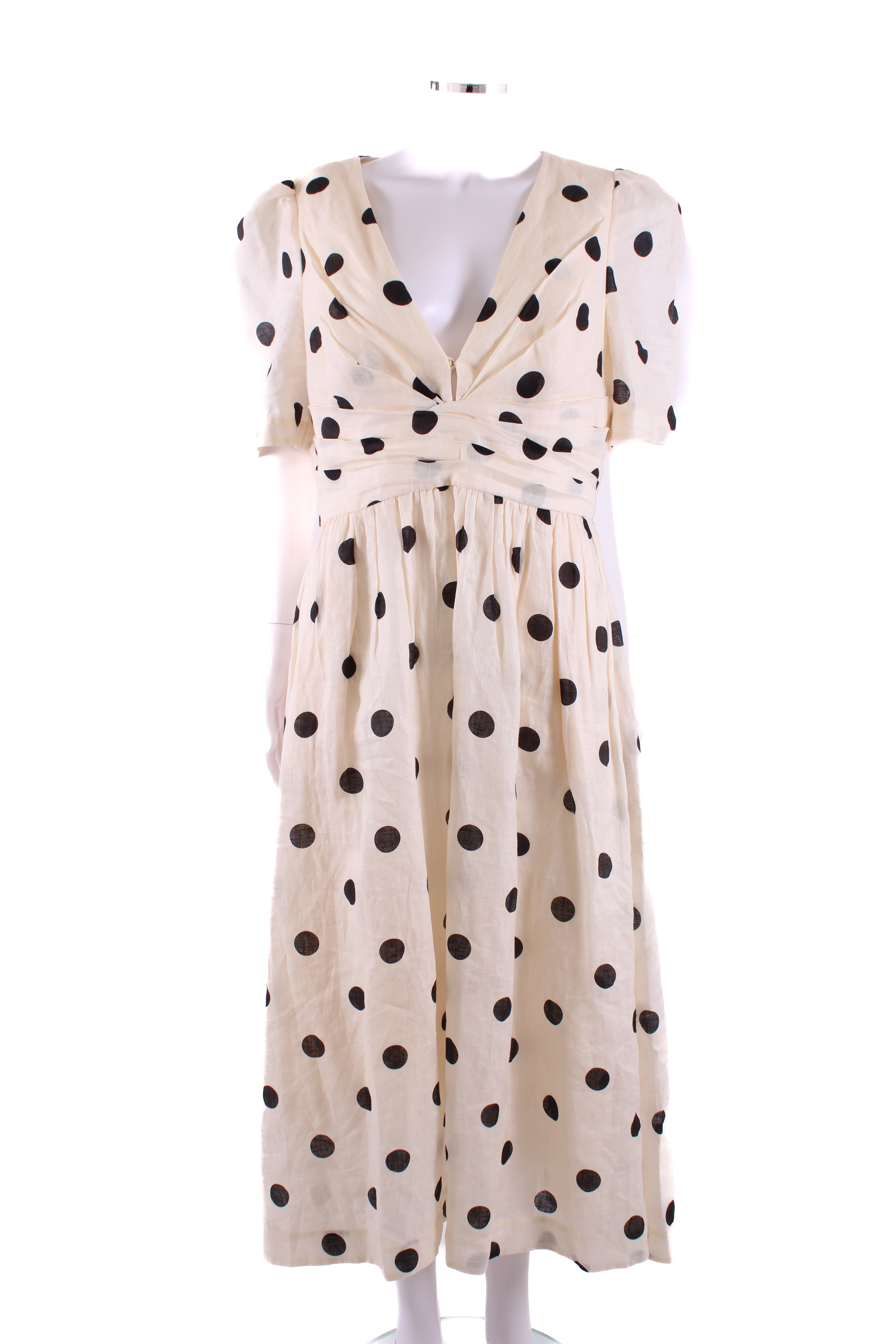 Zimmermann S/S Polka Dot Dress Cream/ Black 14