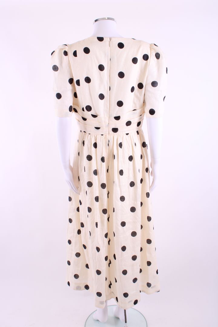 Zimmermann S/S Polka Dot Dress Cream/ Black 14