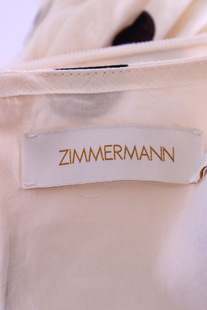 Zimmermann S/S Polka Dot Dress Cream/ Black 14