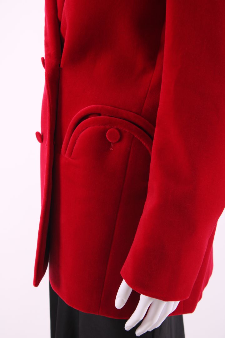 Blaze Milano Everyday Velvet Blazer Red 10