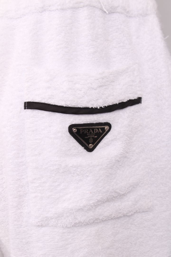 Prada Towelling Shorts White XL