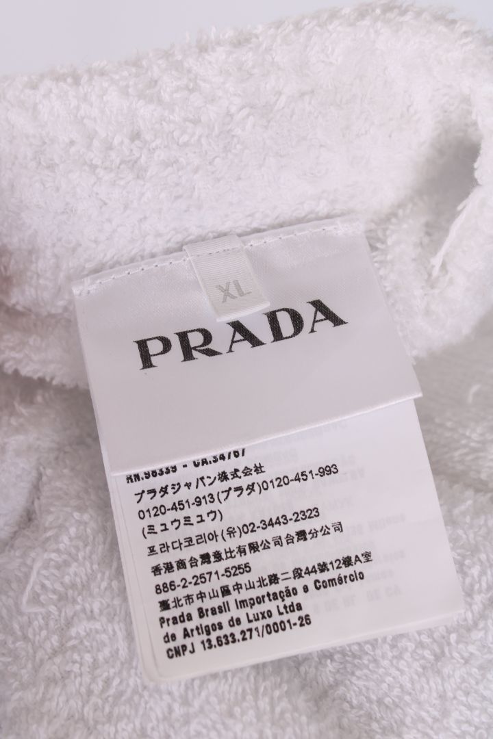 Prada Towelling Shorts White XL