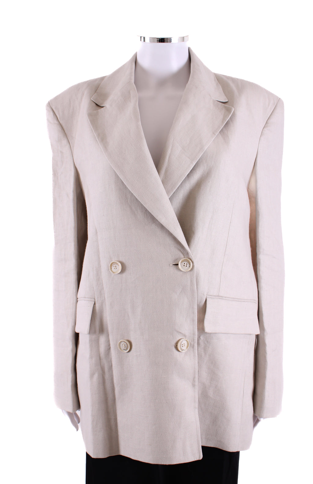 Dagmar Linen Blazer Cream 10