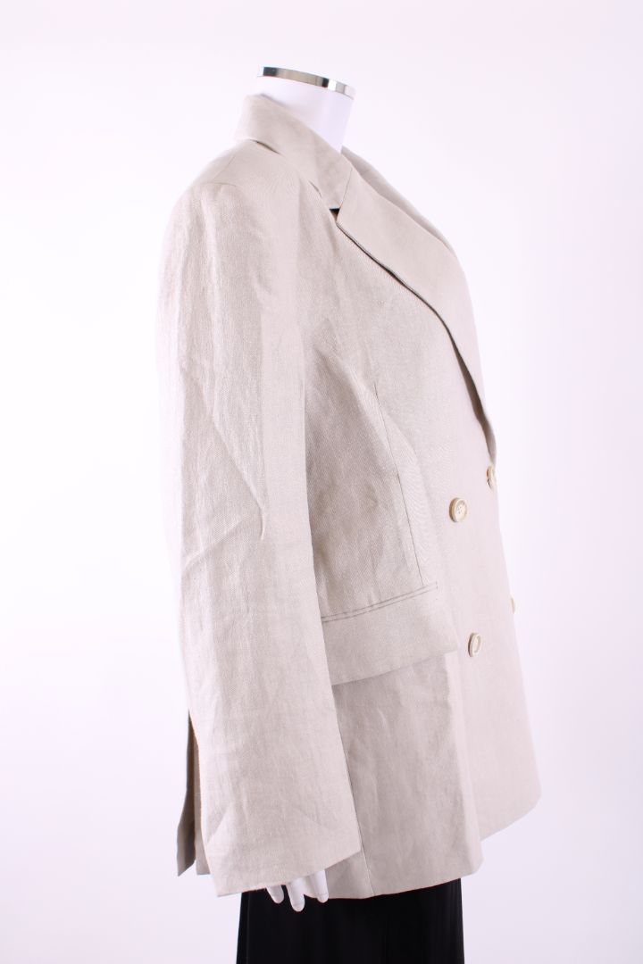 Dagmar Linen Blazer Cream 10