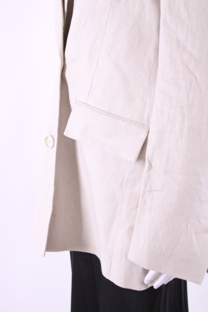 Dagmar Linen Blazer Cream 10