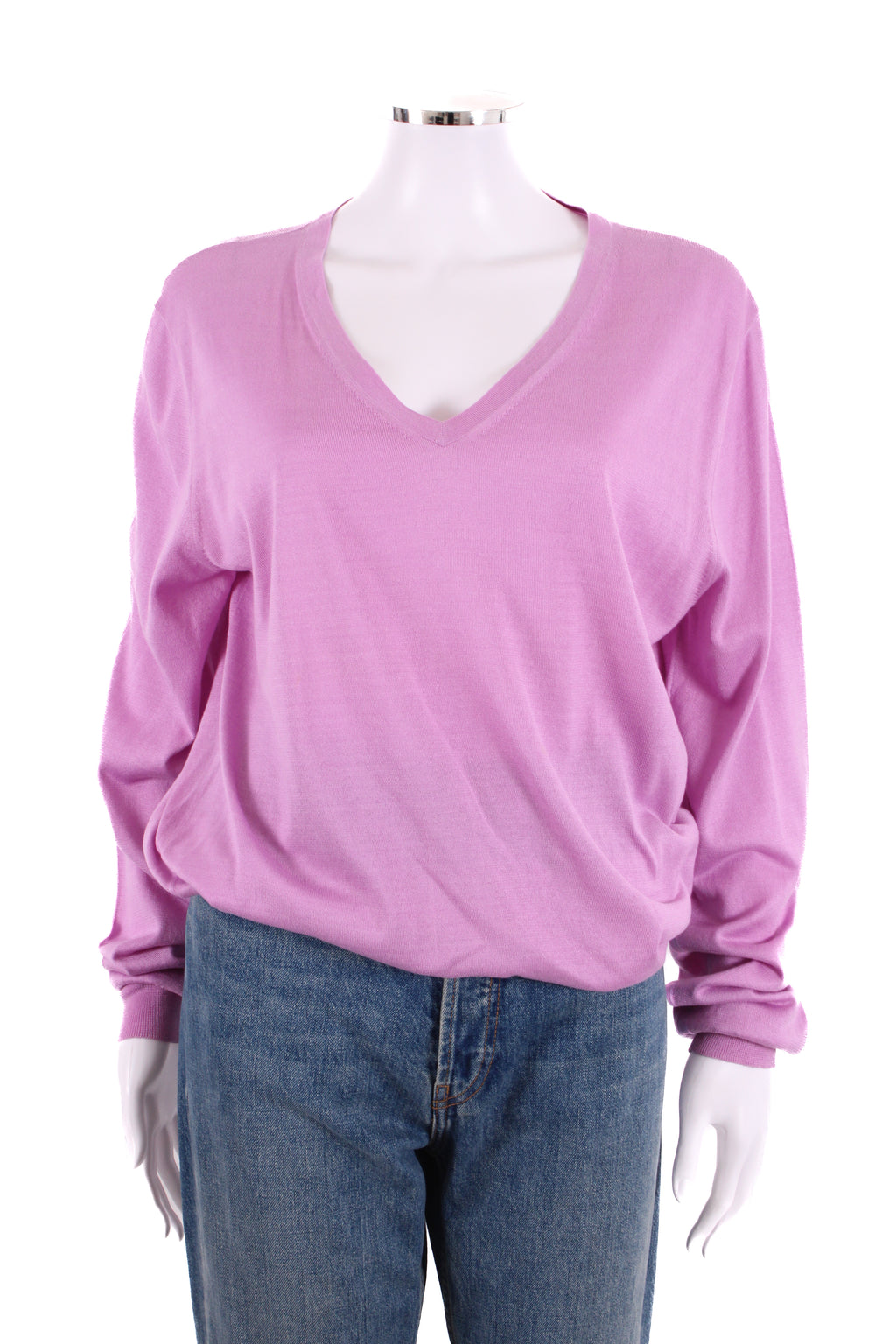 Dries Van Noten L/S V Neck Jumper Lilac L